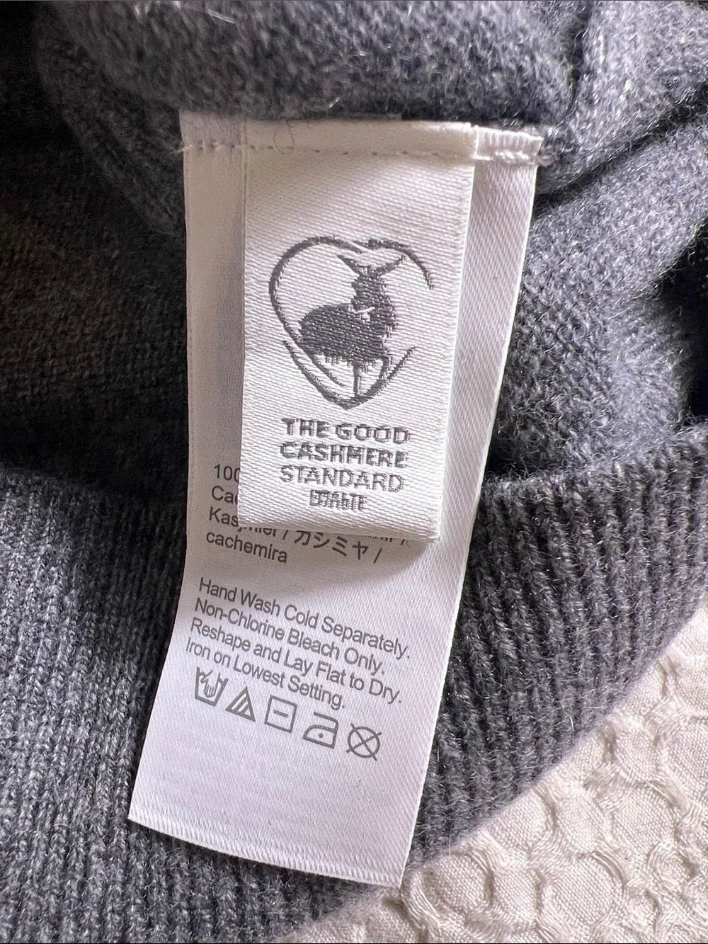 J. Crew mens Heather Gray cashmere Crewneck Sweater size M